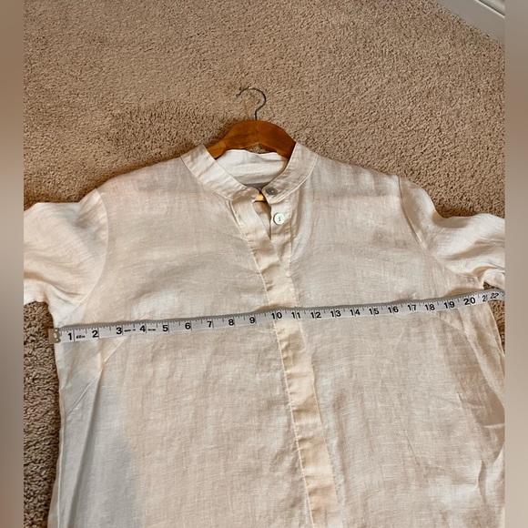 100% Linen White Dress from Canadian Company Linen Way Sz S - Picture 11 of 12